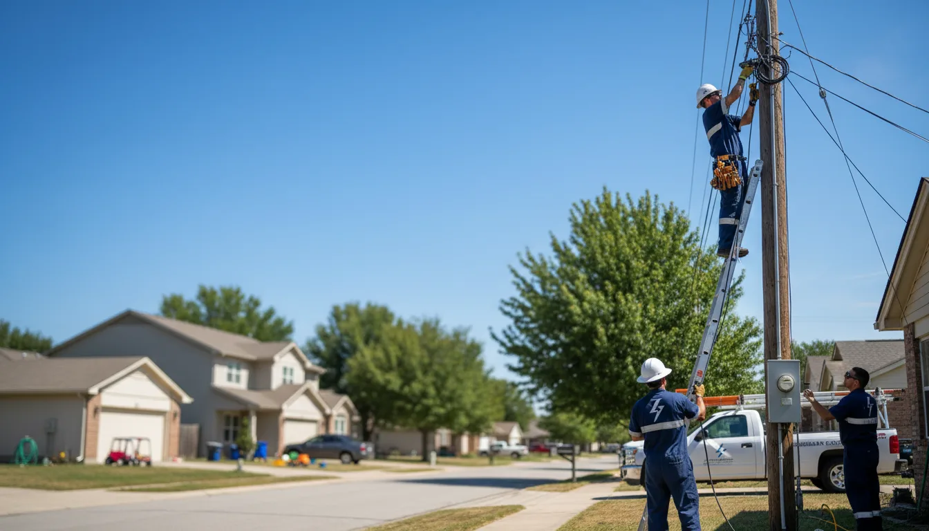 Residential electrician providing installation services in Elmer, MO